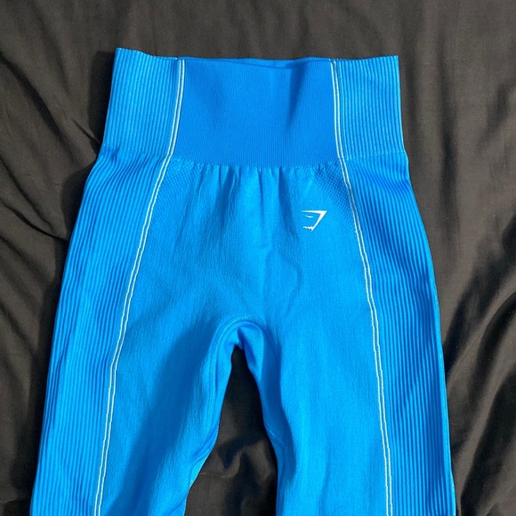 Gymshark Pants - Gymshark Ultra Seamless leggings- blue